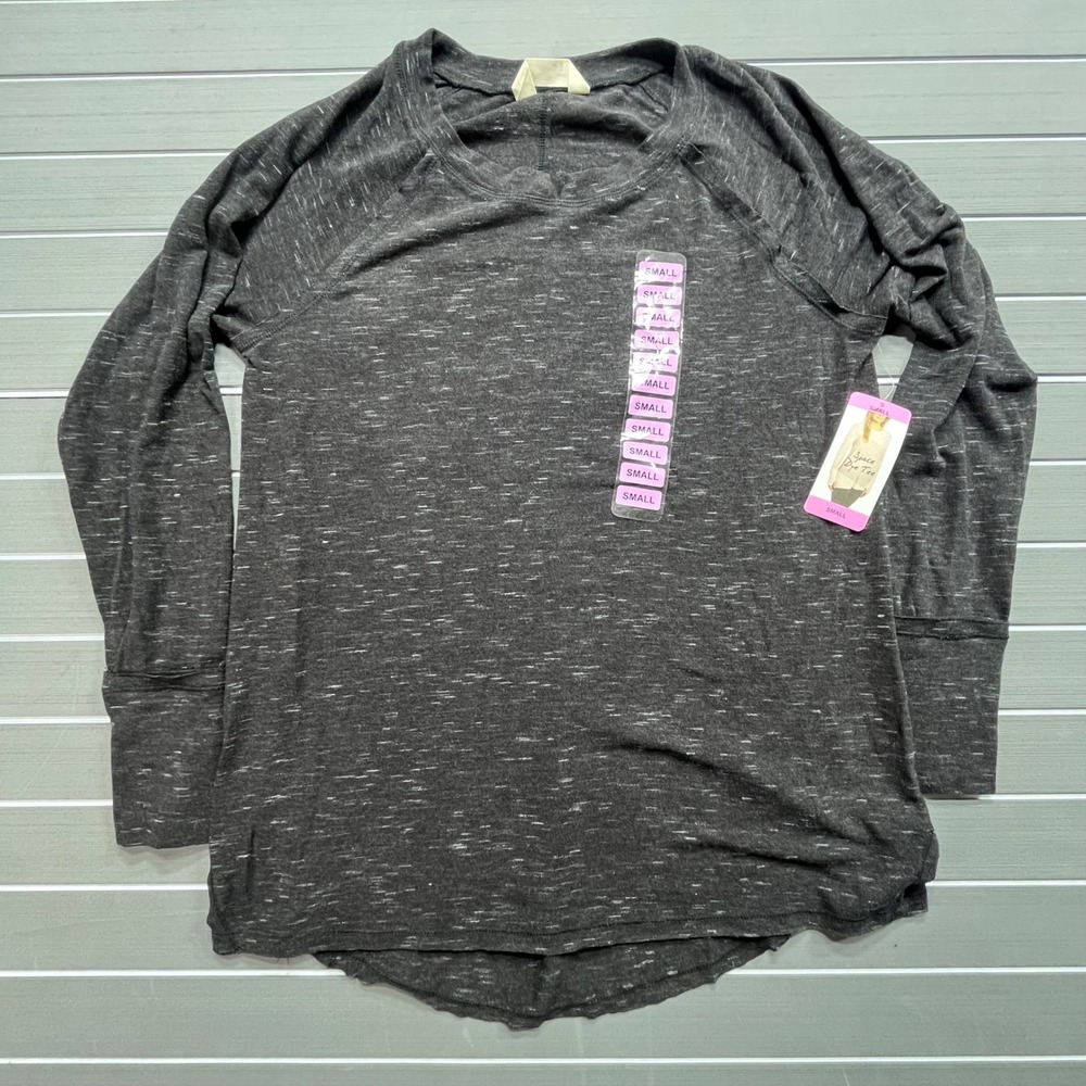 Spring Mercer Space Dye Tee Long Sleeve Raglan Crew Neck Women's Small‎